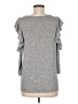 Blue Rain Gray 3/4 Sleeve Top Size M - photo 2