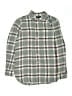 J.Crew 100% Cotton Plaid Green Long Sleeve Button-Down Shirt Size 4 - photo 1