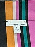 Allison Joy 100% Polyester Stripes Black 3/4 Sleeve Blouse Size S - photo 7