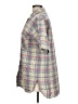 Metropolitan 100% Cotton Plaid Gray Short Sleeve Button-Down Shirt Size L - photo 5