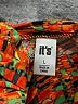 It's Print Orange Casual Dress Size L - photo 7