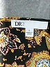 DR2 100% Polyester Paisley Brown Short Sleeve Blouse Size L - photo 7