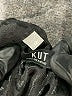 Kut from the Kloth 100% Polyester Animal Print Black 3/4 Sleeve Blouse Size M - photo 7