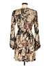 Le Superbe 100% Polyester Print Tan Casual Dress Size 6 - photo 2