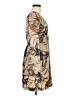 Le Superbe 100% Polyester Print Tan Casual Dress Size 6 - photo 4