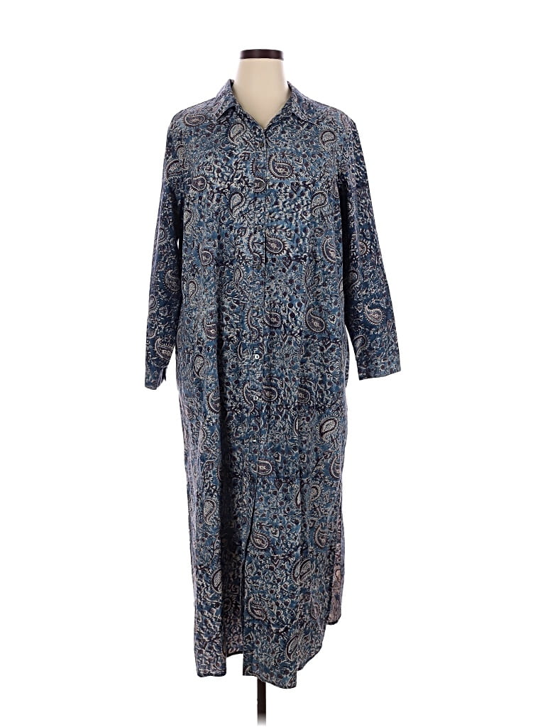 Pre-owned Purejill Casual Dress In Blue