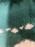 Moment 100% Polyester Print Green Pullover Sweater Size S - photo 7