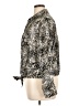 Nine West 100% Polyester Animal Print Silver Long Sleeve Blouse Size XL - photo 5