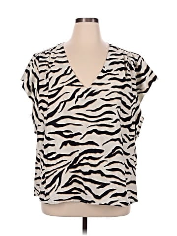 RACHEL Rachel Roy Short Sleeve Blouse (view 1)