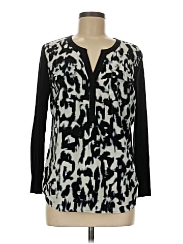 Pale Sky Long Sleeve Blouse (view 1)