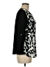Pale Sky 100% Polyester Animal Print Black Long Sleeve Blouse Size M - photo 4