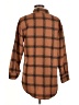 Unbranded 100% Polyester Plaid Brown Long Sleeve Blouse Size M - photo 2