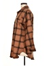 Unbranded 100% Polyester Plaid Brown Long Sleeve Blouse Size M - photo 5