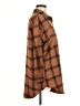 Unbranded 100% Polyester Plaid Brown Long Sleeve Blouse Size M - photo 4