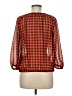 Unbranded 100% Polyester Orange 3/4 Sleeve Blouse Size 8 - photo 2