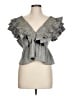 Entro 100% Polyester Gray Sleeveless Blouse Size L - photo 1