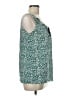Ann Taylor LOFT Outlet 100% Polyester Teal Sleeveless Blouse Size M - photo 4