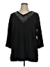 Quacker Factory Black Pullover Sweater Size XL - photo 1