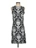 Relais 100% Cotton Paisley Black Silver Cocktail Dress Size S - photo 1