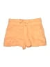 Athleta 100% Linen Solid Orange Board Shorts Size 8 - photo 1
