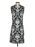 Relais 100% Cotton Paisley Black Silver Cocktail Dress Size S - photo 2