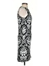 Relais 100% Cotton Paisley Black Silver Cocktail Dress Size S - photo 4