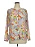 Unbranded Print Pink Long Sleeve Blouse Size XL (estimated) - photo 1