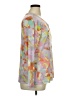 Unbranded Print Pink Long Sleeve Blouse Size XL (estimated) - photo 4