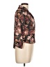 Mia Joy 100% Polyester Floral Brown 3/4 Sleeve Blouse Size 12 - photo 4