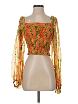 Caroline Constas 3/4 Sleeve Silk Top