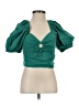 Sim & Sam 100% Cotton Green Short Sleeve Top Size S - photo 1