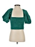 Sim & Sam 100% Cotton Green Short Sleeve Top Size S - photo 2