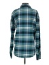 Free People Plaid Teal Long Sleeve Button-Down Shirt Size XS - photo 2