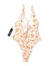 Fashion Nova Print Orange One Piece Swimsuit Size L - photo 2