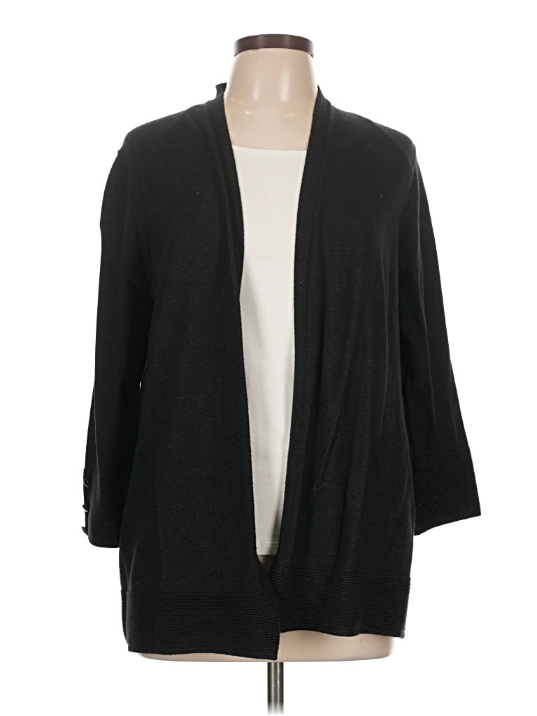 Pre-owned Evolution By Cyrus Cardigan Sweater In Black