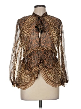 Zimmermann Long Sleeve Silk Top