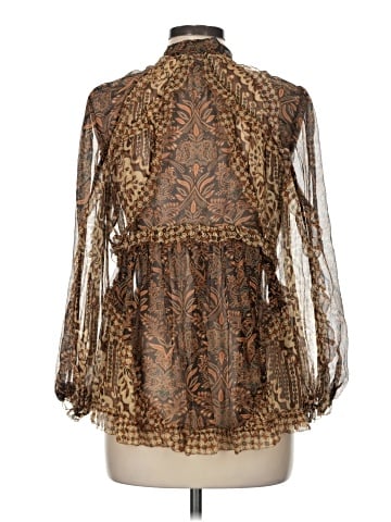 Zimmermann Long Sleeve Silk Top (view 2)