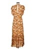 Sandro 100% Viscose Floral Orange Casual Dress Size EU (FR) 36 / US 4 - photo 2