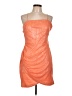Ramy Brook 100% Polyester Orange Cocktail Dress Size 12 - photo 1