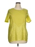 Unbranded Yellow Short Sleeve Blouse Size XL - photo 1