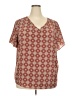 Emery Rose Brown Short Sleeve Blouse Size 3X - photo 1