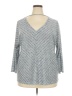 Bobeau Gray 3/4 Sleeve Top Size 2X - photo 1