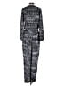 Leith 100% Polyester Chevron-herringbone Gray Jumpsuit Size M - photo 2