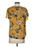 Counterparts 100% Polyester Yellow Short Sleeve Blouse Size S - photo 2
