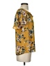 Counterparts 100% Polyester Yellow Short Sleeve Blouse Size S - photo 4