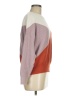 Sophie Rue Color Block Burgundy Pullover Sweater Size M - photo 4