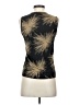 DKNY 100% Polyester Gold Sleeveless Blouse Size P (petite) - photo 2
