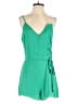 Naked Zebra 100% Polyester Solid Green Romper Size S - photo 1