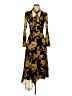 Jay Godfrey 100% Polyester Print Yellow Casual Dress Size 0 - photo 1