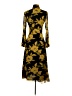 Jay Godfrey 100% Polyester Print Yellow Casual Dress Size 0 - photo 2